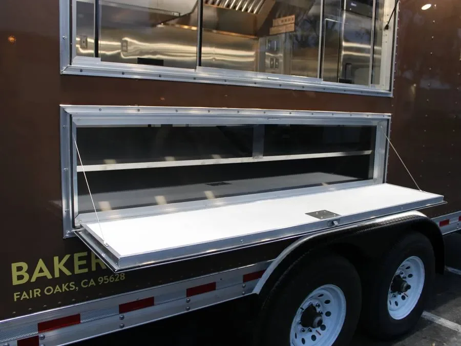 Customer Flow – custom food trailer detail by Golden State Trailers
