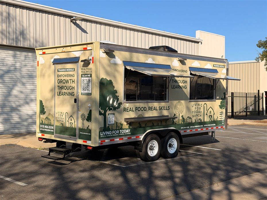 Living for Today custom food trailer