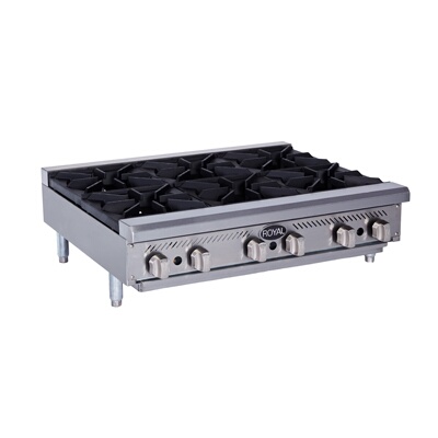 Hot Plates Hotplate, gas, 12″, (2) burners, countertop Royal Range RHP-12-2