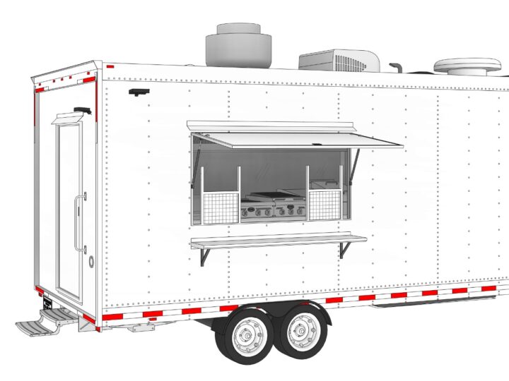 Base 8’x18′ Coffee Trailer Base
