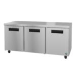 Freezer UR72B, Refrigerator, Three Section Undercounter, Stainless Doors(18.27 cu ft)
