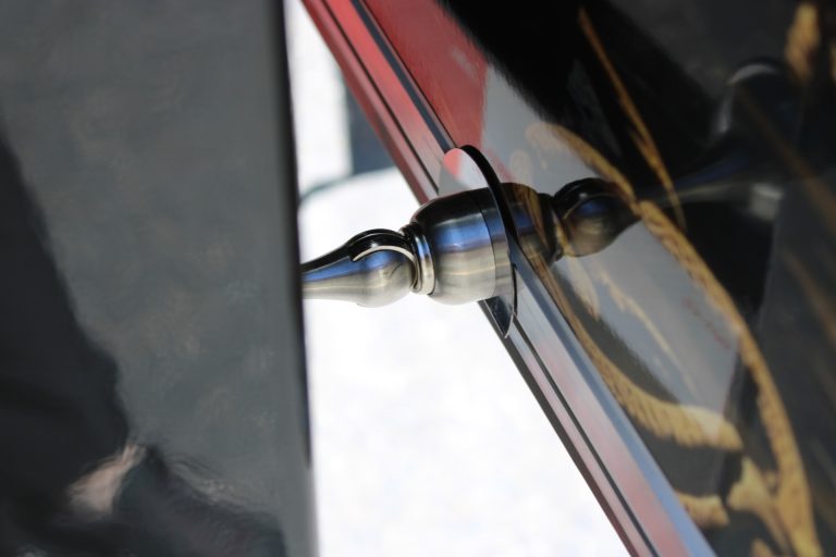 Exterior utility connection on The Salty Buccaneer school food trailer
