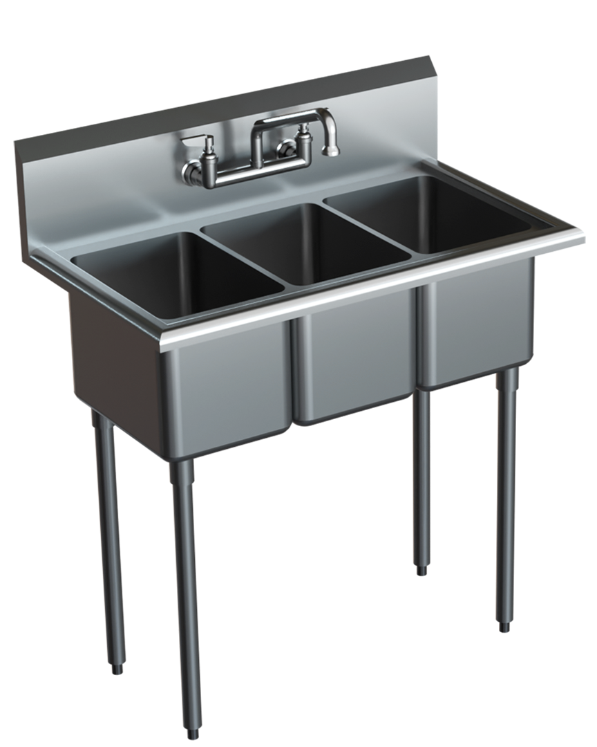 3-Compartment Sinks