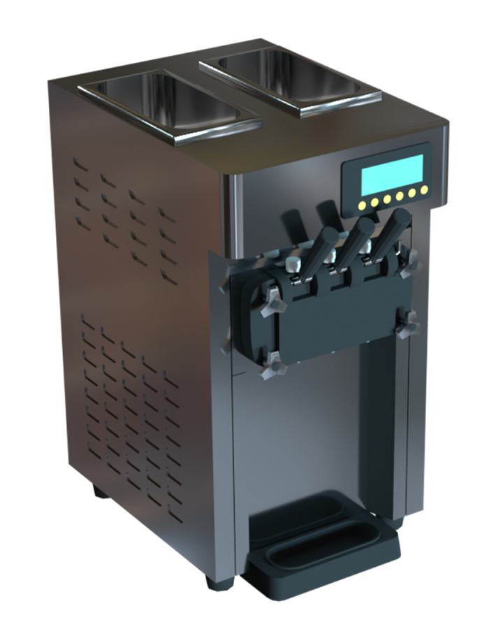 22 inch countertop soft serve machine for food trailers and food trucks
