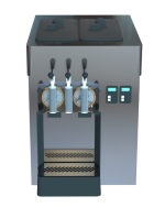 22 inch countertop soft serve machine dispensing head detail for food trailers