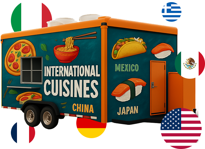 Cuisine Types of Food Trailers & Trucks for Sale - image-7