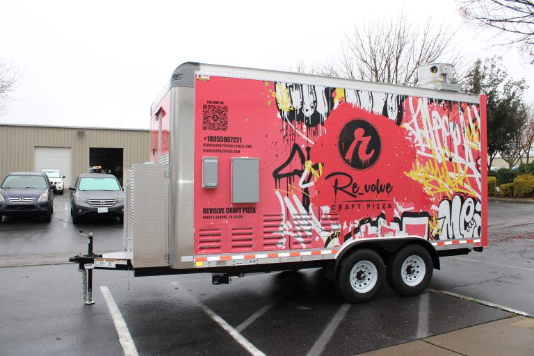 Revolve Craft Pizza trailer left side view Arroyo Grande CA