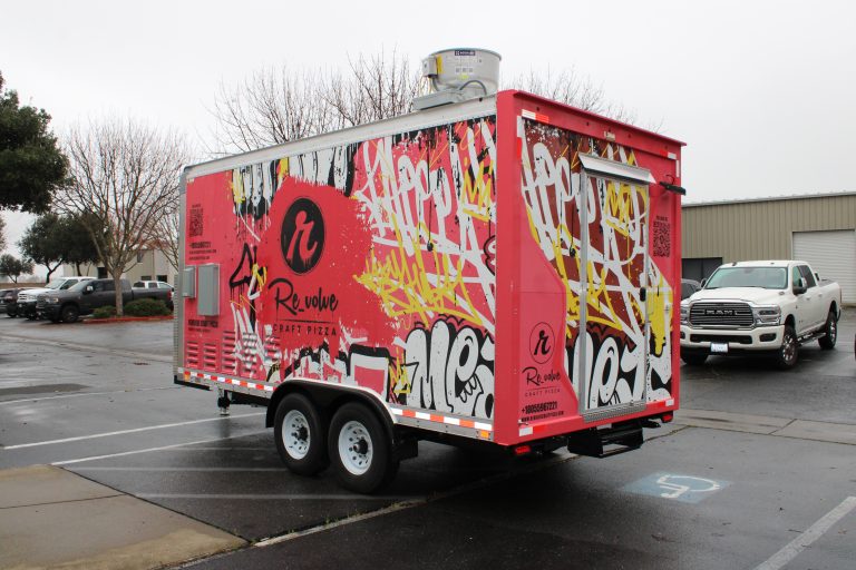 Revolve Craft Pizza trailer rear three quarter view Arroyo Grande CA