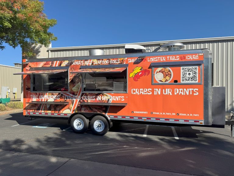 24ft Food Trailer Seafood Food Trailer for Crabs In Ur Pants - - image-132