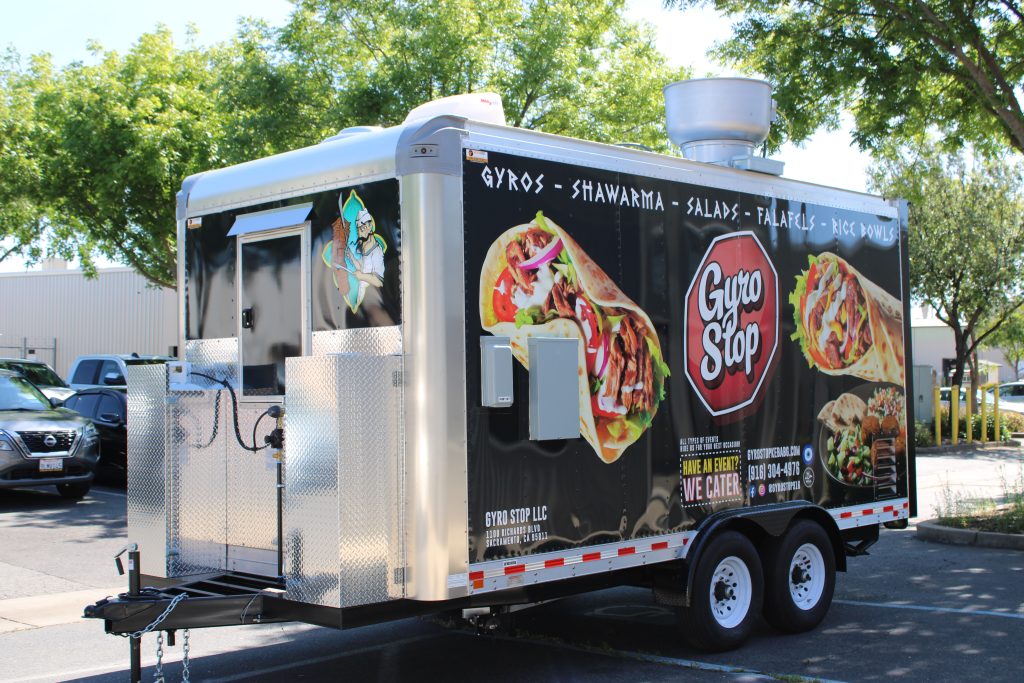 16ft Mediterranean Food Trailer for Gyro Stop | Sacramento, CA
