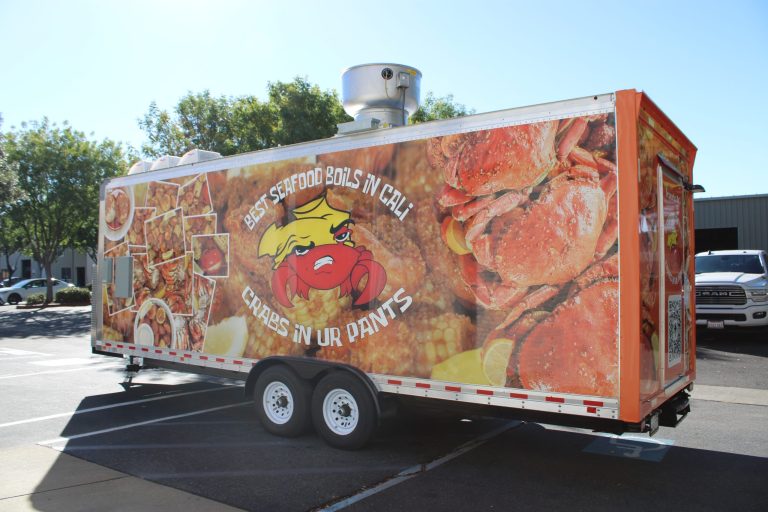 24ft Food Trailer Seafood Food Trailer for Crabs In Ur Pants - - image-126