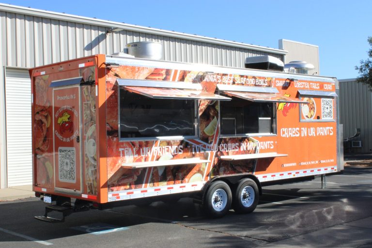 24ft Food Trailer Seafood Food Trailer for Crabs In Ur Pants - - image-127