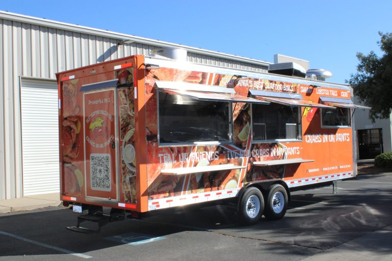 24ft Food Trailer Seafood Food Trailer for Crabs In Ur Pants - - image-129