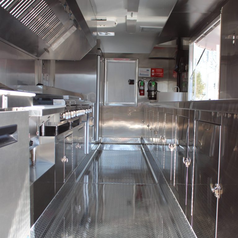 24ft school food trailer interior kitchen layout in Upper Lake, California