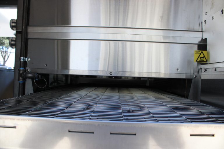 stainless steel interior finish inside custom pizza food trailer