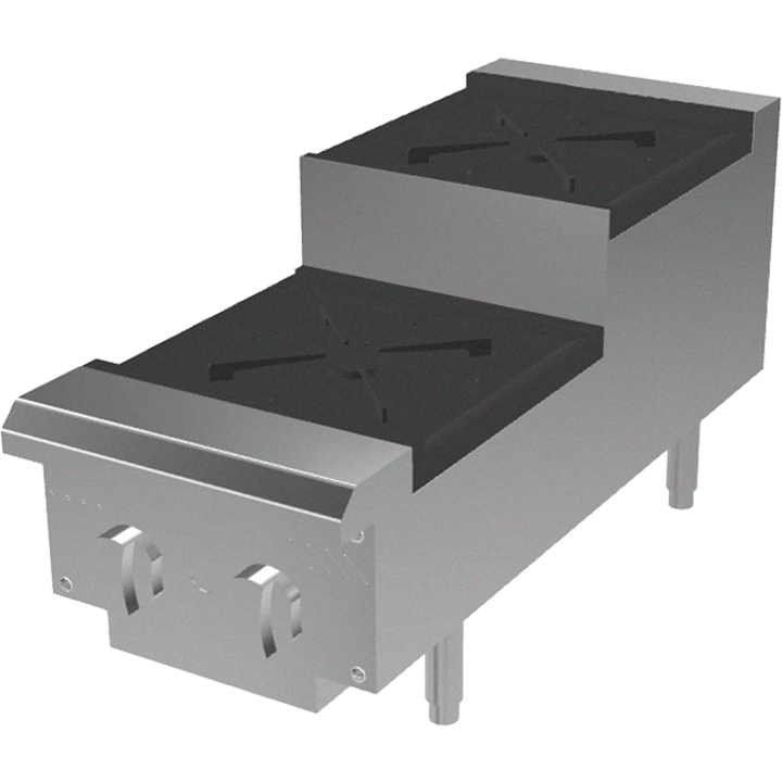 12" Step Up Gas Hot Plate