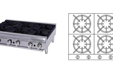 24" Gas Hot Plate