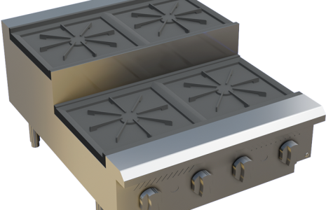 24" Step Up Gas Hot Plate