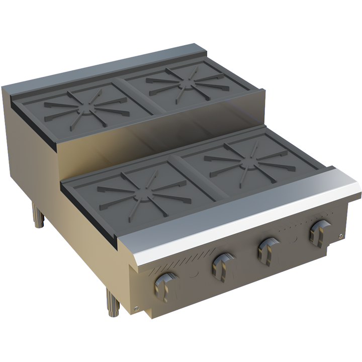 24" Step Up Gas Hot Plate