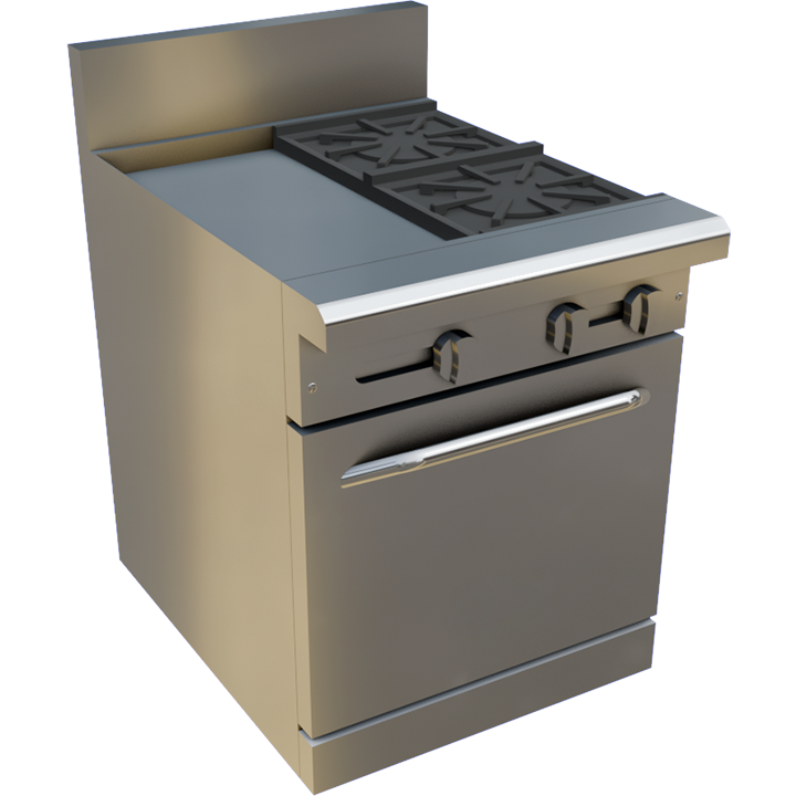 24″ Gas Restaurant Range