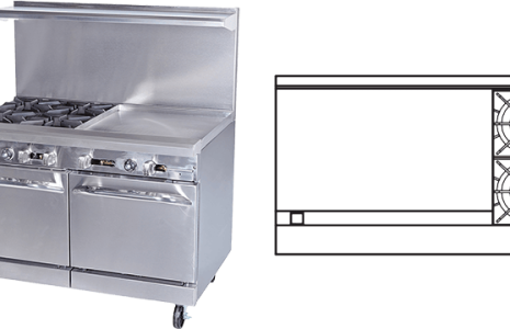 48" Gas Restaurant Range