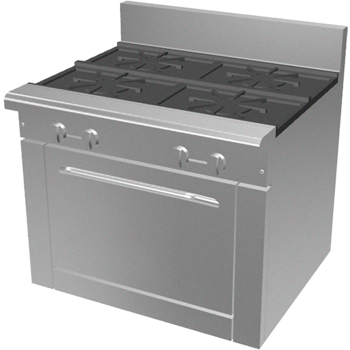 36" Gas Restaurant Range