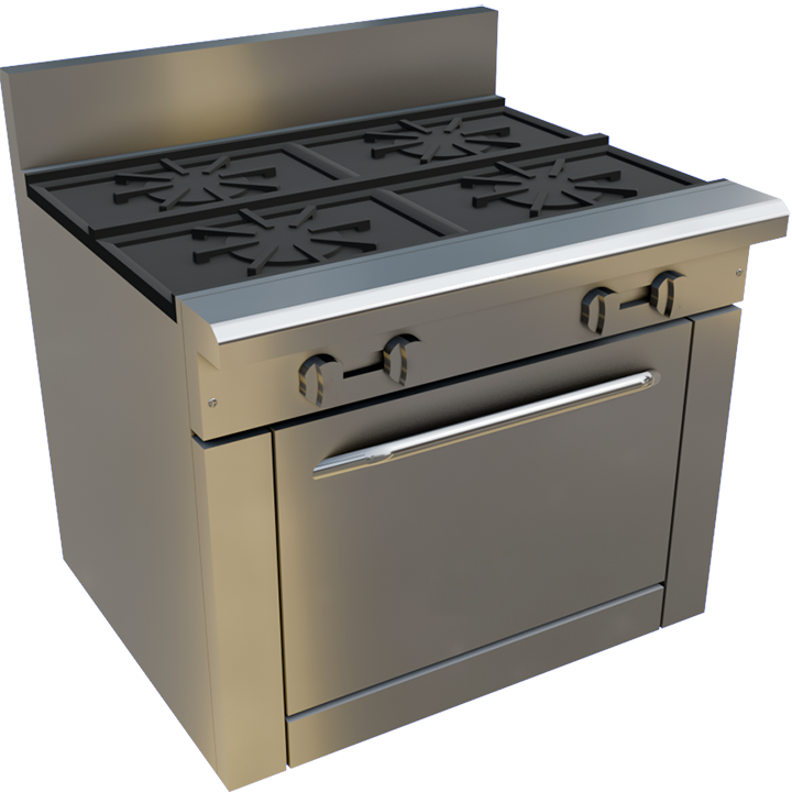 36″ Gas Restaurant Range