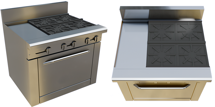 36" Gas Restaurant Range