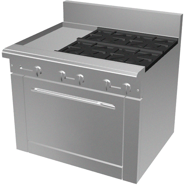 36" Gas Restaurant Range