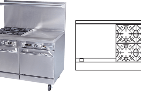 48" Gas Restaurant Range