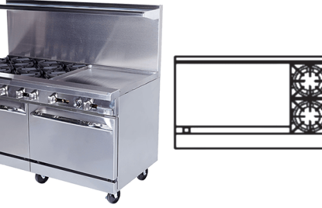 60" Gas Restaurant Range