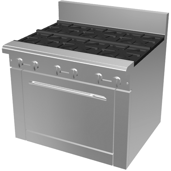 36" Gas Restaurant Range