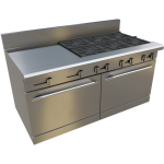 60″ Gas Restaurant Range