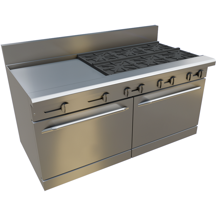 60" Gas Restaurant Range