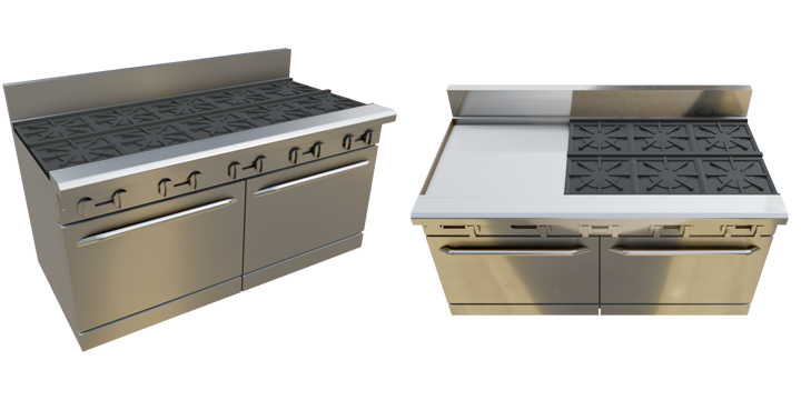 60" Gas Restaurant Range