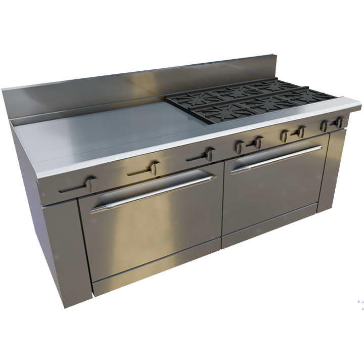 72″ Gas Restaurant Range