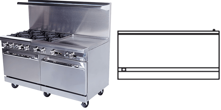 60" Gas Restaurant Range