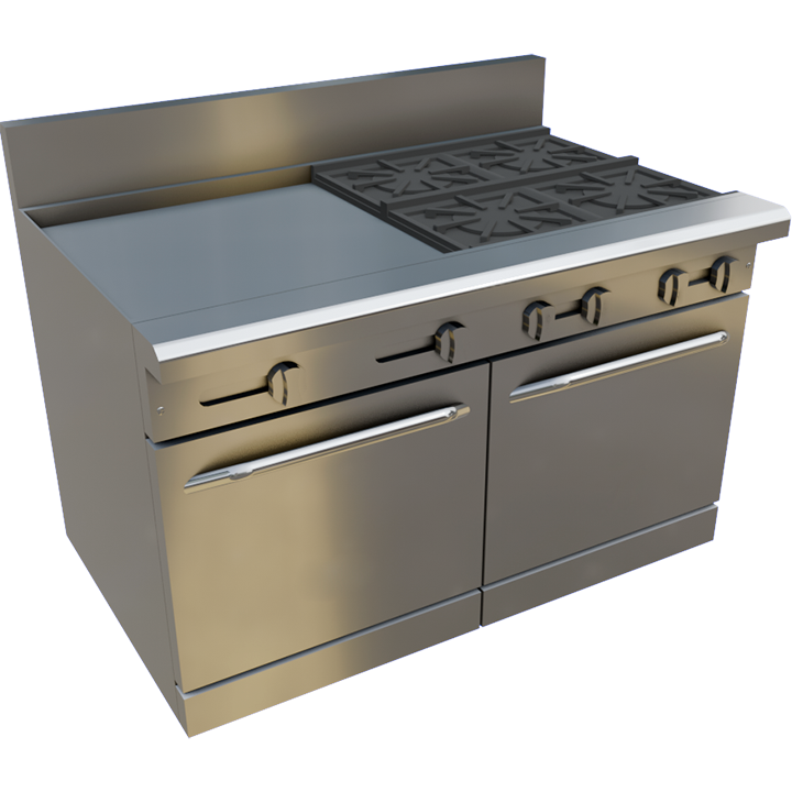 48″ Gas Restaurant Range