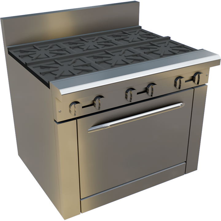 36″ Gas Restaurant Range