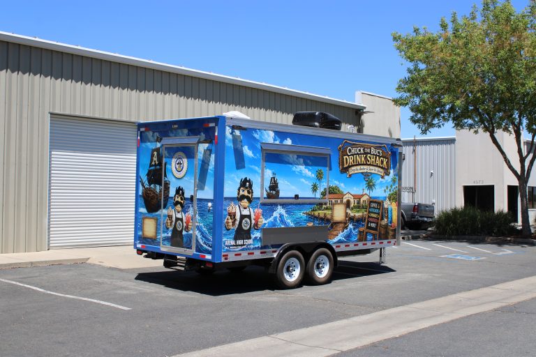 School Food Trailer completed for Avenal High School with custom wrap and service-side configuration
