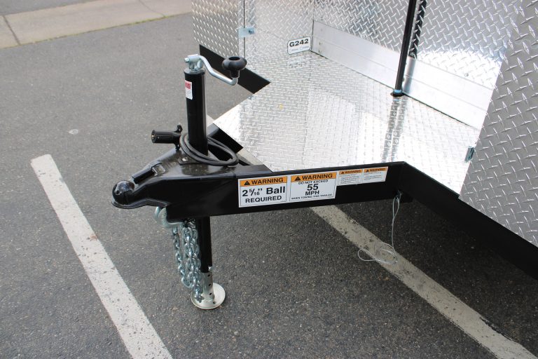 Custom coffee trailer hitch and front equipment.