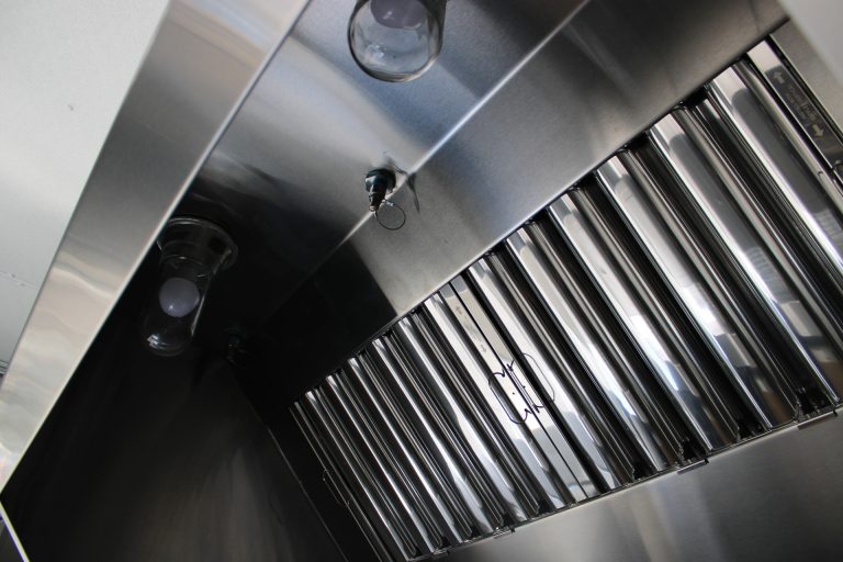 Coffee food trailer ventilation hood filters.