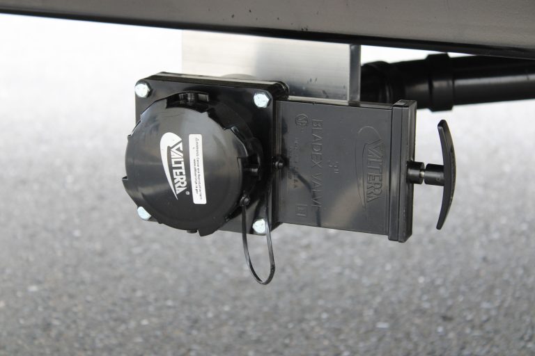 Custom coffee food trailer electrical equipment.