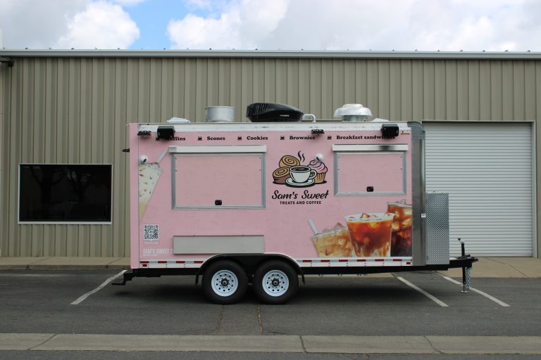 Custom coffee trailer ready for delivery.