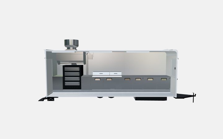 Custom 22ft Pizza Food Trailer