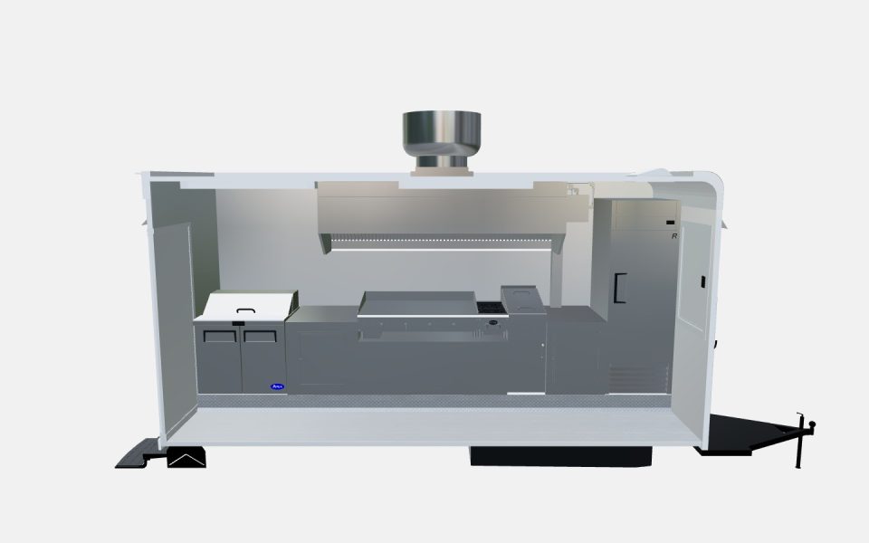 Custom 16ft Burger Food Trailer - image-124