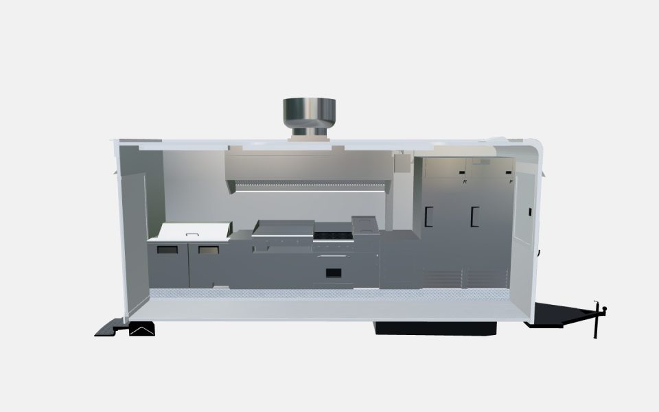 Custom 18ft Burger Food Trailer - image-124