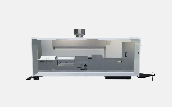 Custom 22ft Burger Food Trailer