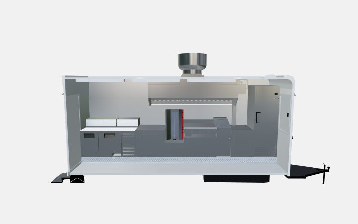 Custom 18ft Shawarma Food Trailer