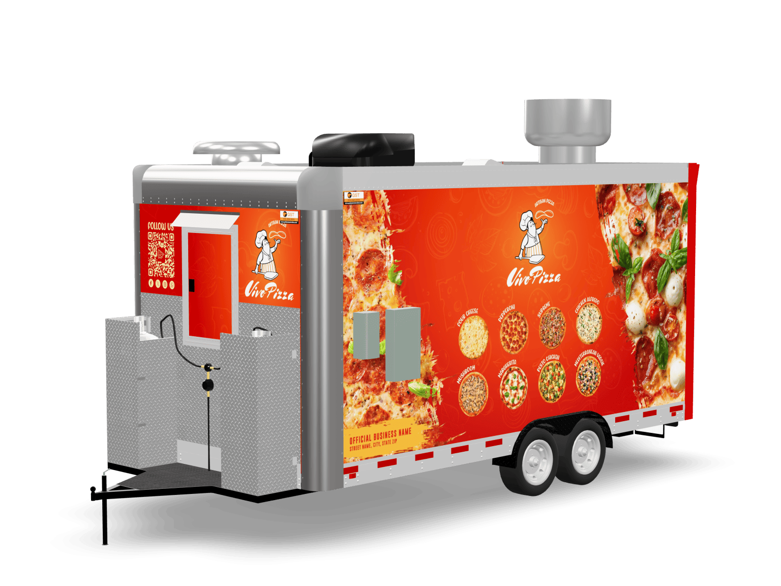 Pizza Food Trailers for Sale | Custom Pizza Ovens for Wood-Fired or Gas ...